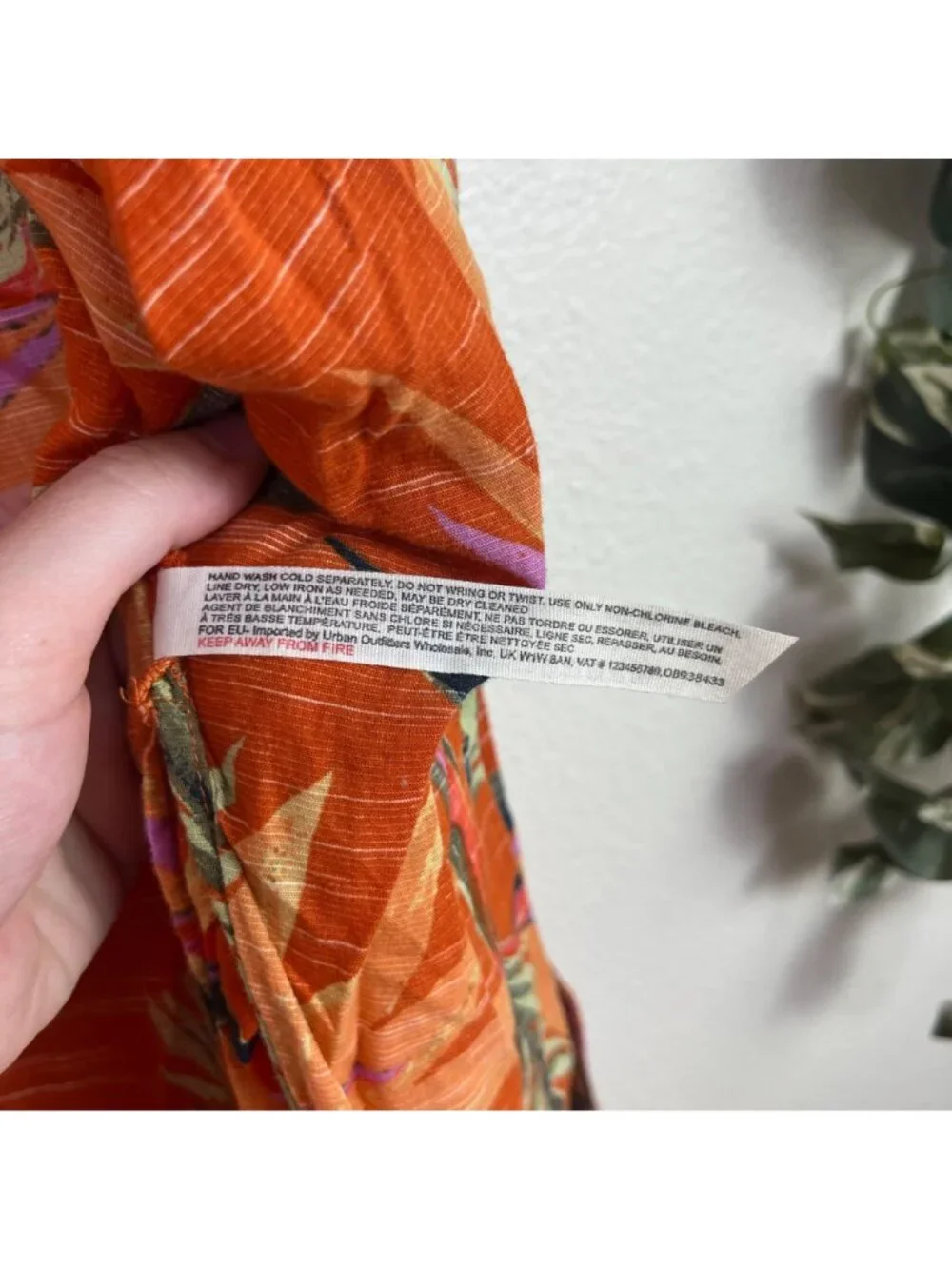 Free People Intimately Read My Palm Kimono Terracotta Women’s Size M